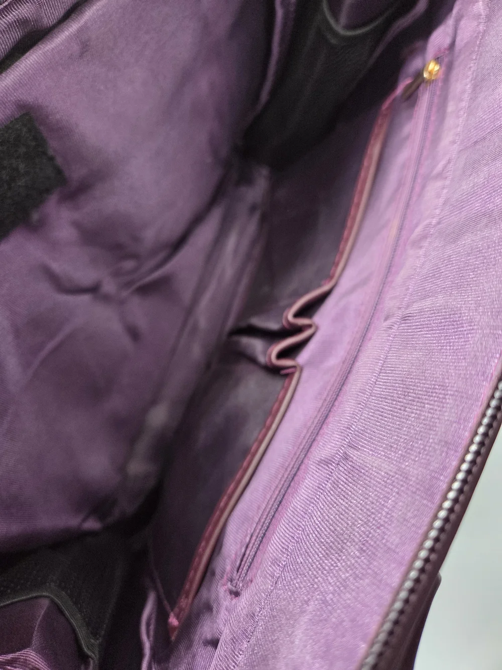 Women's Leather Briefcase Bag in Burgandy